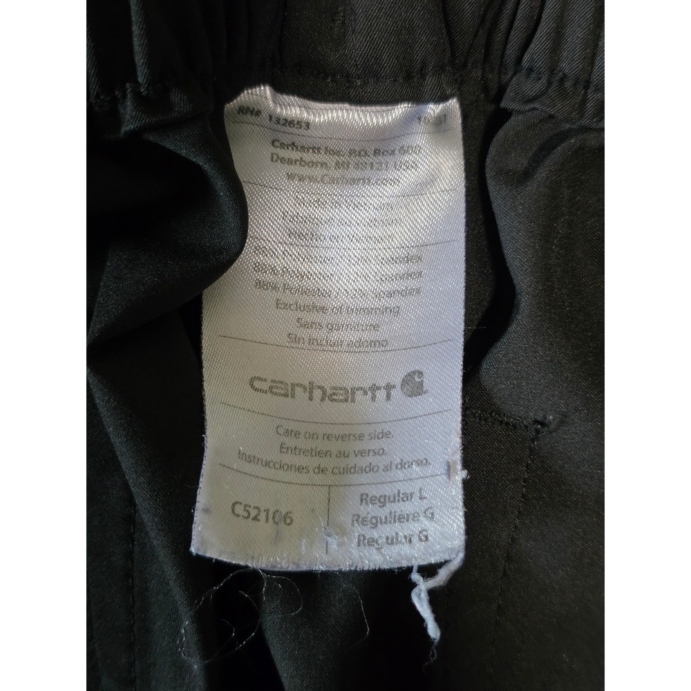Carhartt Force Women Black Scrub Pants Cargo Utility C52106 Regular Large L - Picture 5 of 6